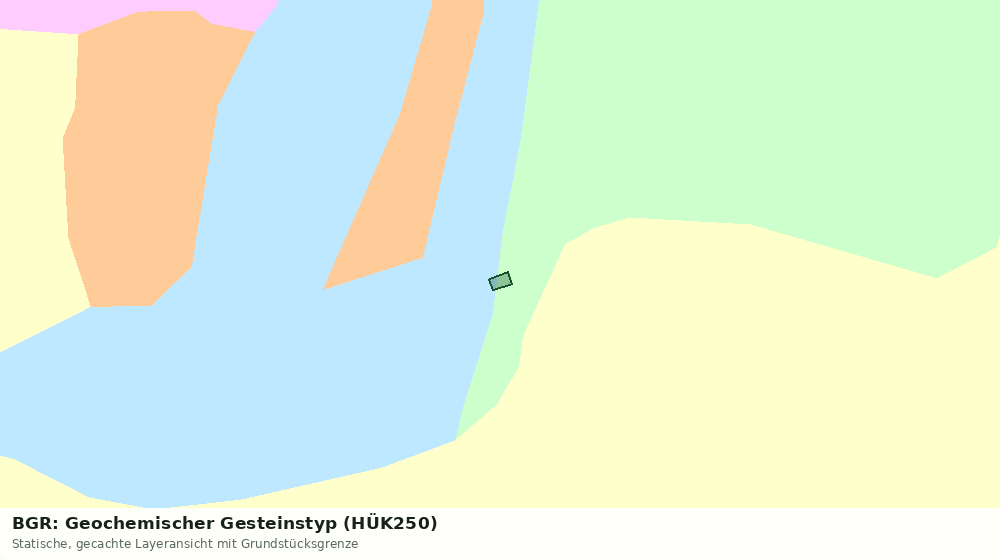Statische Kartenansicht: BGR: Geochemischer Gesteinstyp (HÜK250)