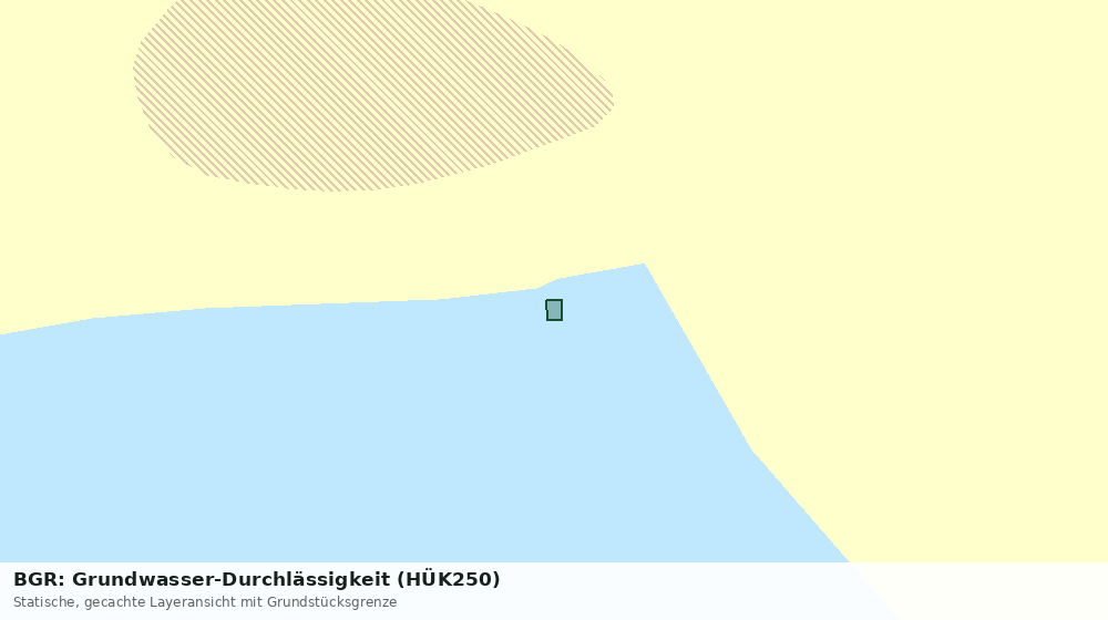 Statische Kartenansicht: BGR: Grundwasser-Durchlässigkeit (HÜK250)