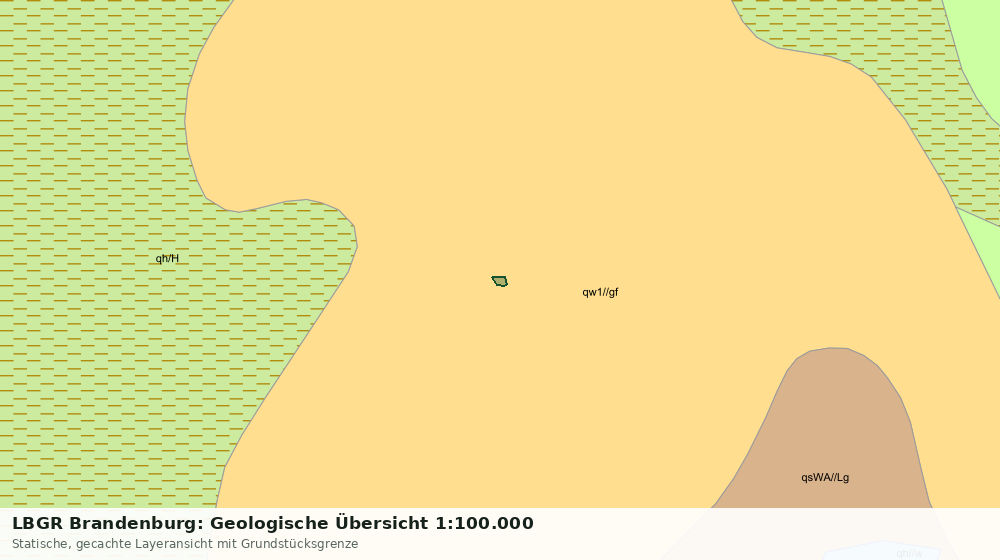 Statische Kartenansicht: LBGR Brandenburg: Geologische Übersicht 1:100.000