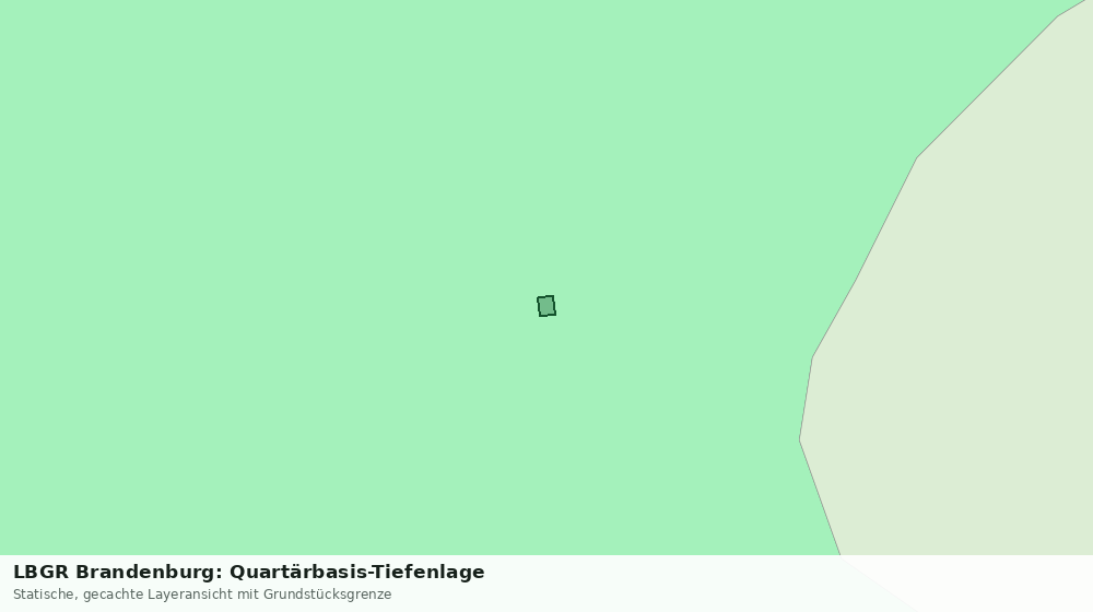 Statische Kartenansicht: LBGR Brandenburg: Quartärbasis-Tiefenlage