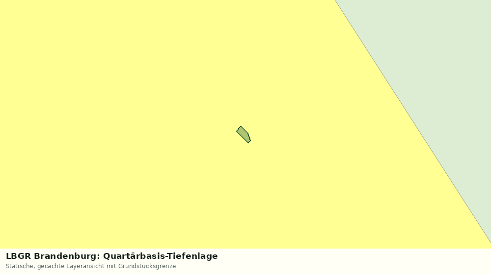 Statische Kartenansicht: LBGR Brandenburg: Quartärbasis-Tiefenlage