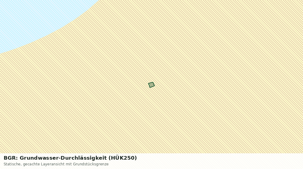 Statische Kartenansicht: BGR: Grundwasser-Durchlässigkeit (HÜK250)