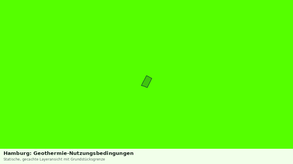 Statische Kartenansicht: Hamburg: Geothermie-Nutzungsbedingungen