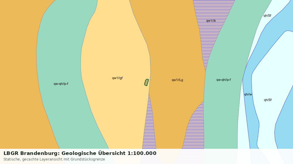 Statische Kartenansicht: LBGR Brandenburg: Geologische Übersicht 1:100.000