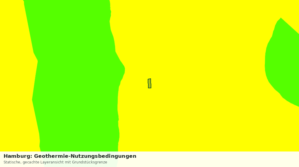 Statische Kartenansicht: Hamburg: Geothermie-Nutzungsbedingungen
