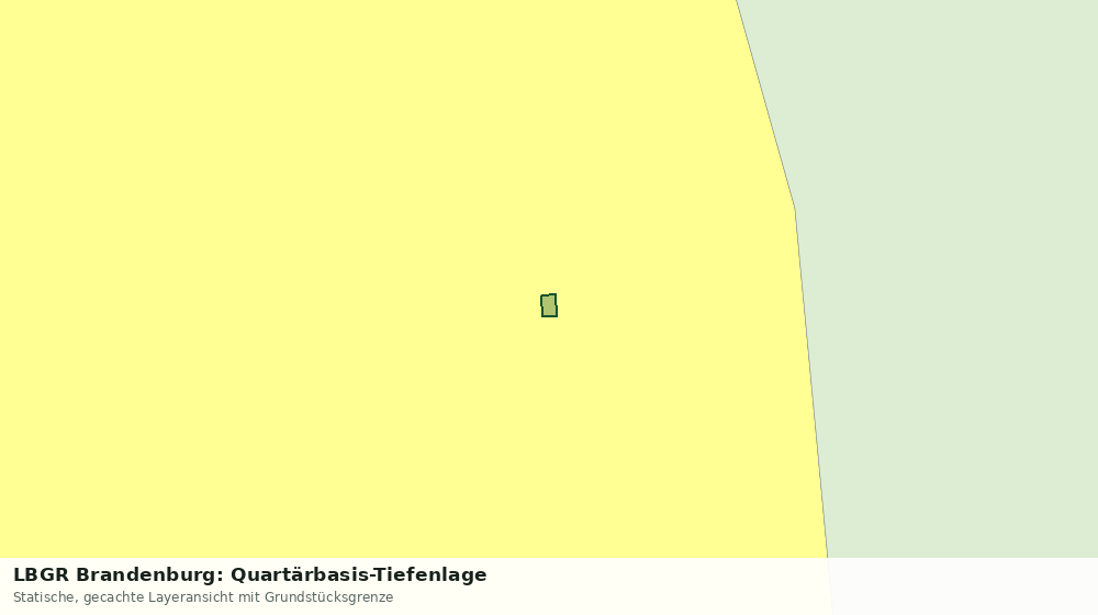 Statische Kartenansicht: LBGR Brandenburg: Quartärbasis-Tiefenlage