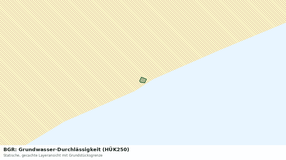 Statische Kartenansicht: BGR: Grundwasser-Durchlässigkeit (HÜK250)