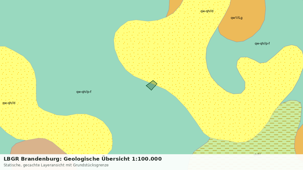 Statische Kartenansicht: LBGR Brandenburg: Geologische Übersicht 1:100.000