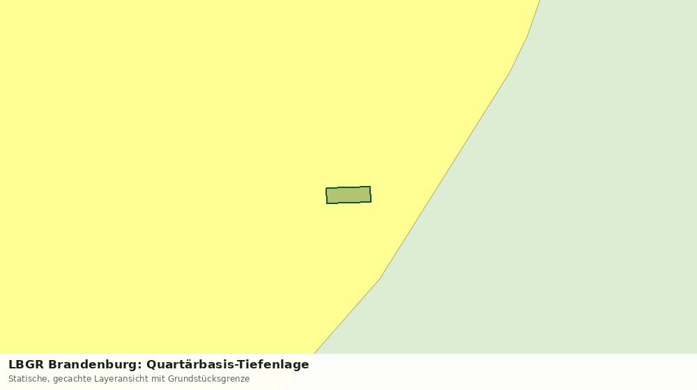 Statische Kartenansicht: LBGR Brandenburg: Quartärbasis-Tiefenlage