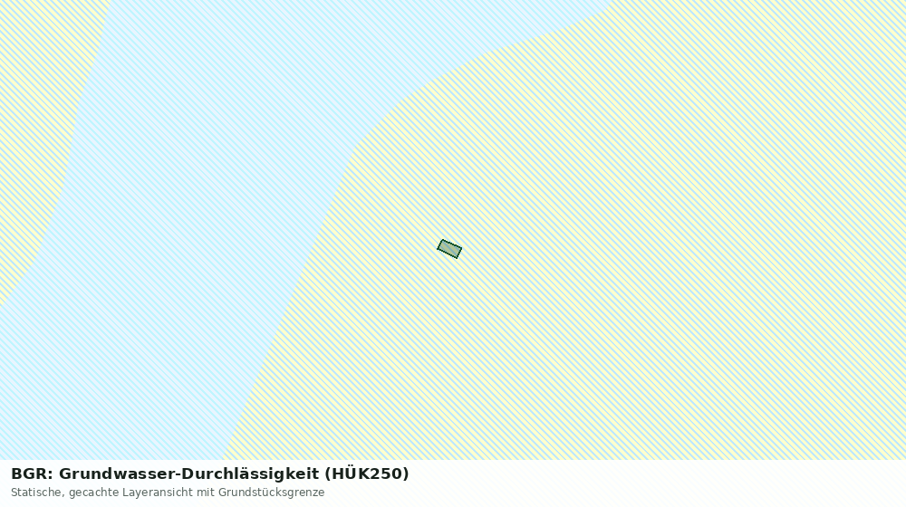 Statische Kartenansicht: BGR: Grundwasser-Durchlässigkeit (HÜK250)