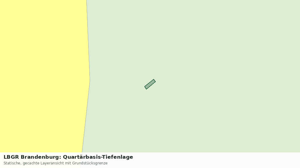 Statische Kartenansicht: LBGR Brandenburg: Quartärbasis-Tiefenlage