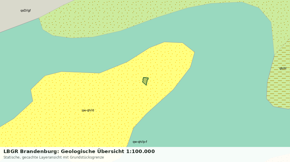Statische Kartenansicht: LBGR Brandenburg: Geologische Übersicht 1:100.000