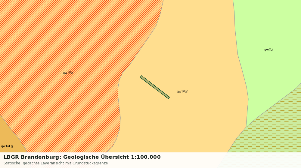 Statische Kartenansicht: LBGR Brandenburg: Geologische Übersicht 1:100.000