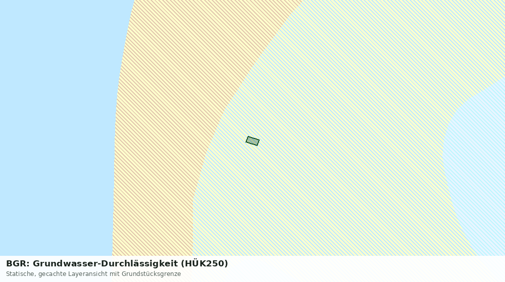 Statische Kartenansicht: BGR: Grundwasser-Durchlässigkeit (HÜK250)