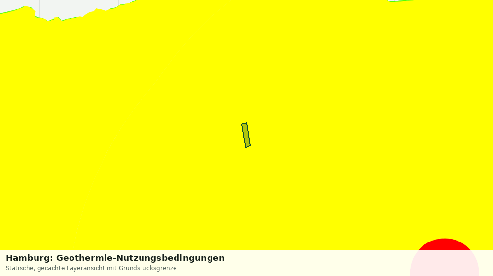 Statische Kartenansicht: Hamburg: Geothermie-Nutzungsbedingungen