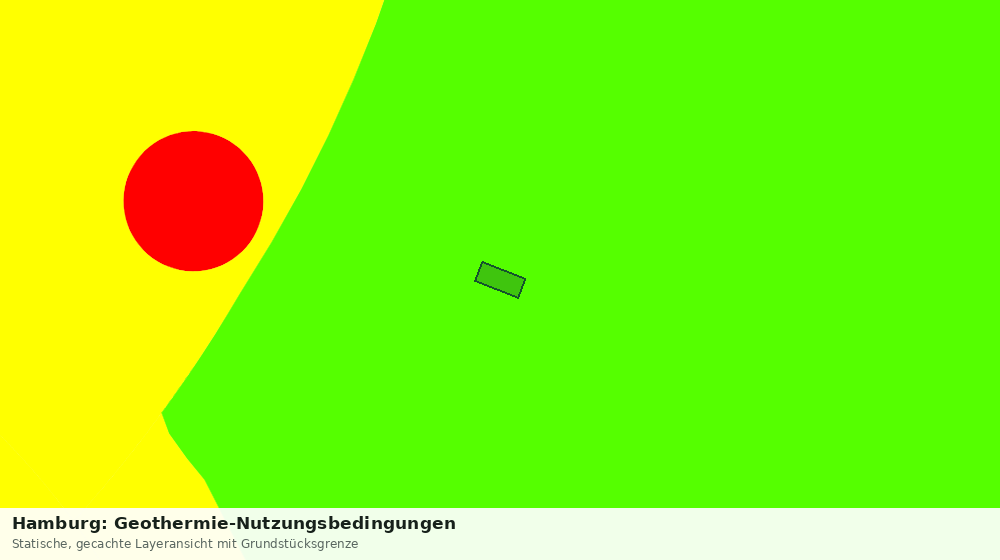 Statische Kartenansicht: Hamburg: Geothermie-Nutzungsbedingungen
