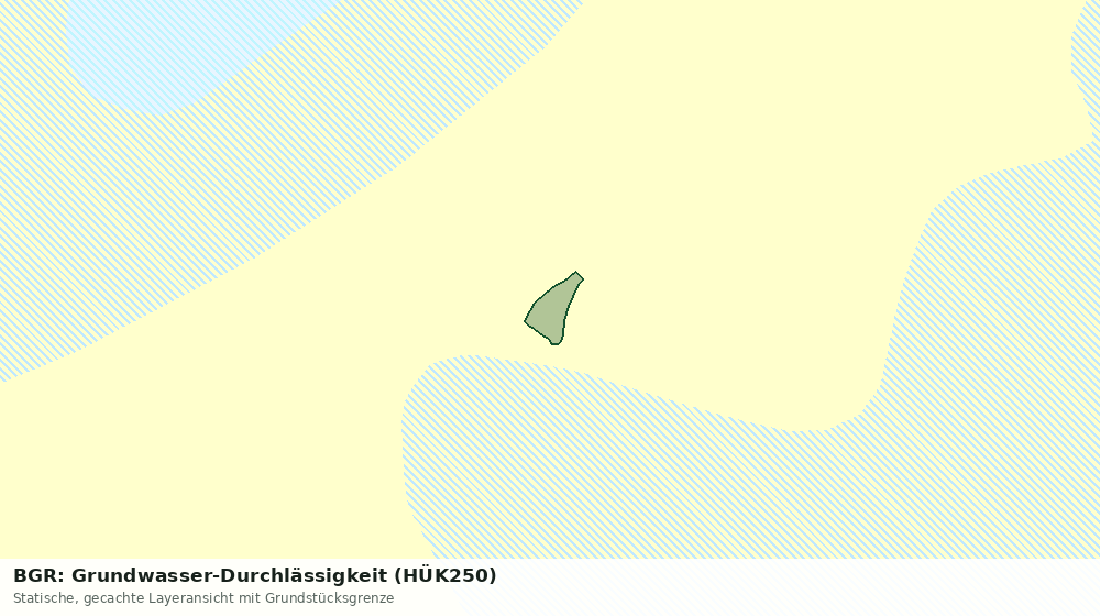 Statische Kartenansicht: BGR: Grundwasser-Durchlässigkeit (HÜK250)