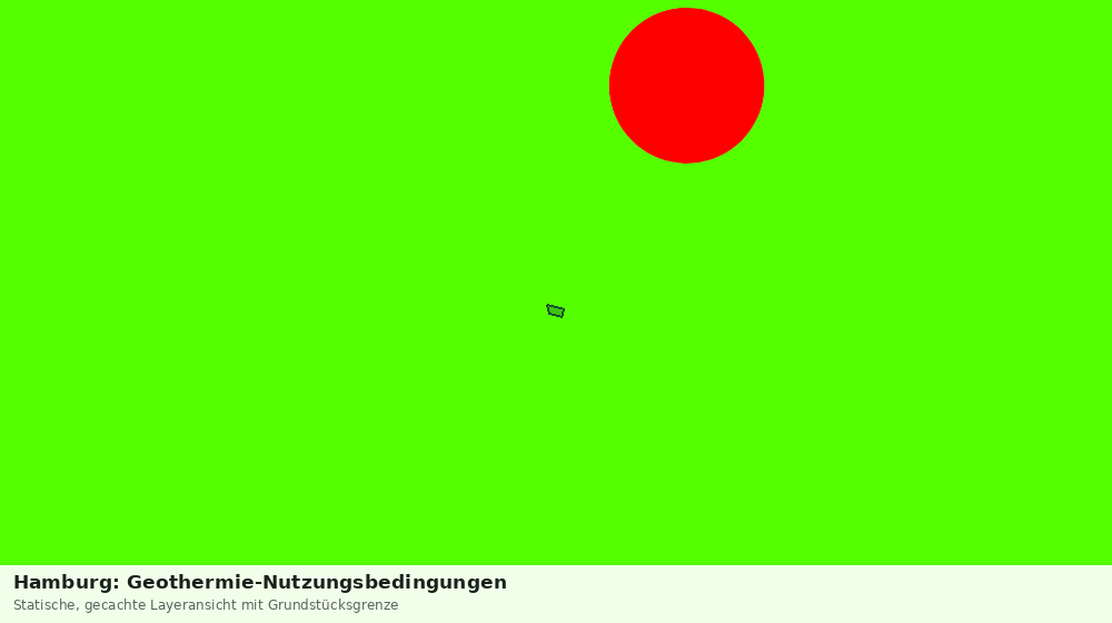 Statische Kartenansicht: Hamburg: Geothermie-Nutzungsbedingungen