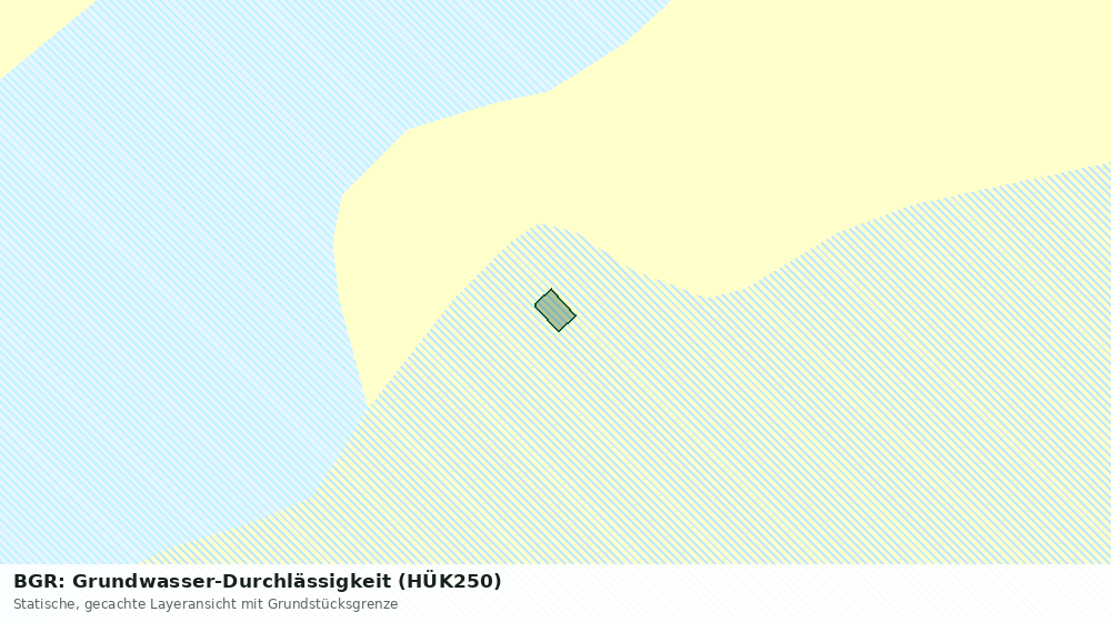 Statische Kartenansicht: BGR: Grundwasser-Durchlässigkeit (HÜK250)