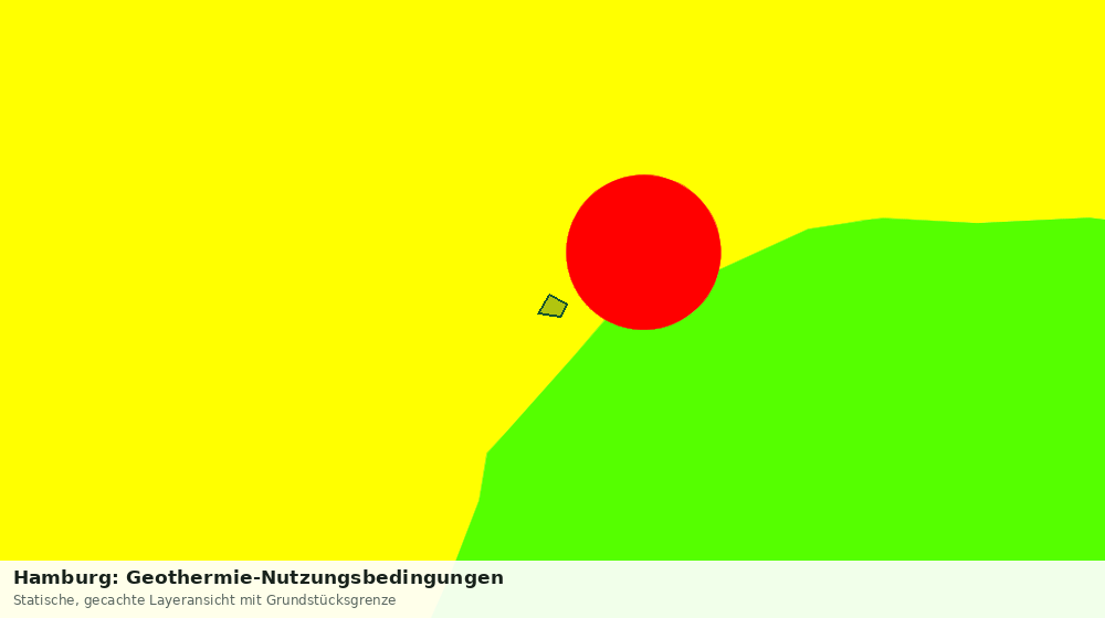 Statische Kartenansicht: Hamburg: Geothermie-Nutzungsbedingungen
