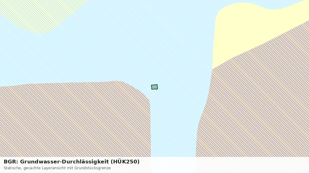 Statische Kartenansicht: BGR: Grundwasser-Durchlässigkeit (HÜK250)