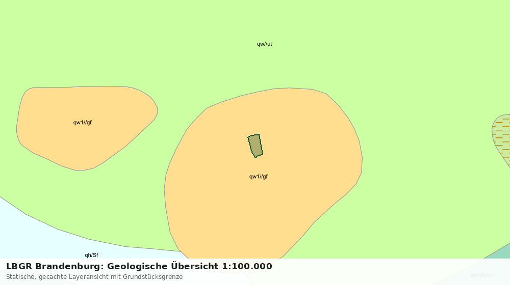 Statische Kartenansicht: LBGR Brandenburg: Geologische Übersicht 1:100.000
