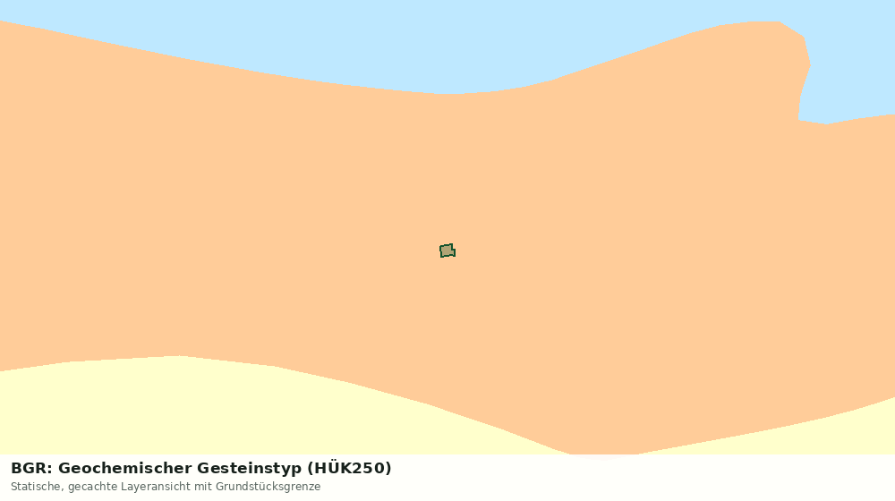 Statische Kartenansicht: BGR: Geochemischer Gesteinstyp (HÜK250)
