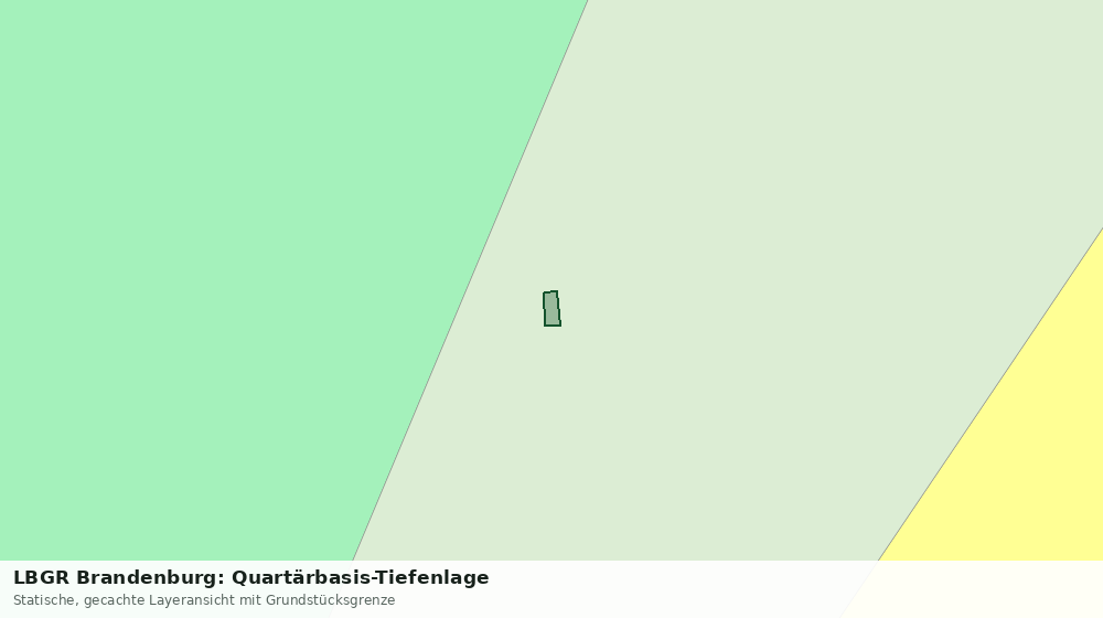 Statische Kartenansicht: LBGR Brandenburg: Quartärbasis-Tiefenlage