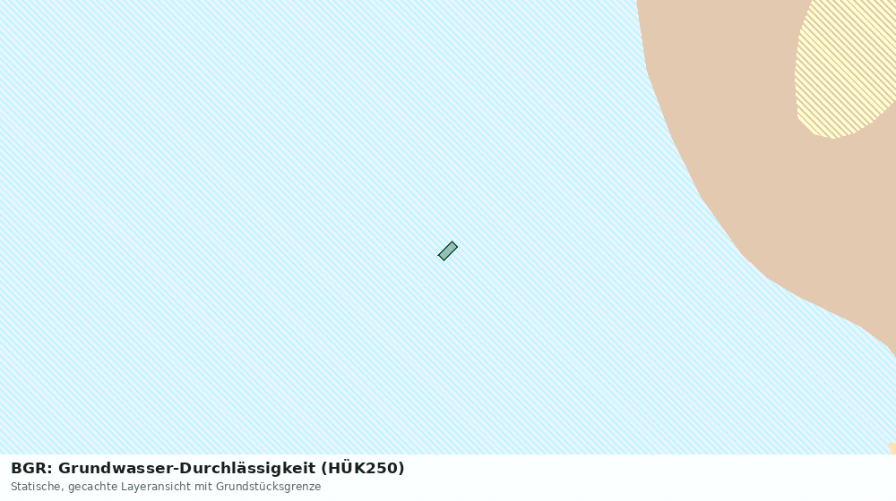 Statische Kartenansicht: BGR: Grundwasser-Durchlässigkeit (HÜK250)