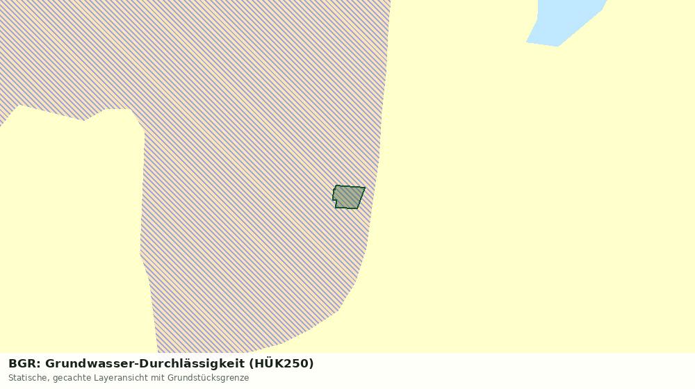 Statische Kartenansicht: BGR: Grundwasser-Durchlässigkeit (HÜK250)