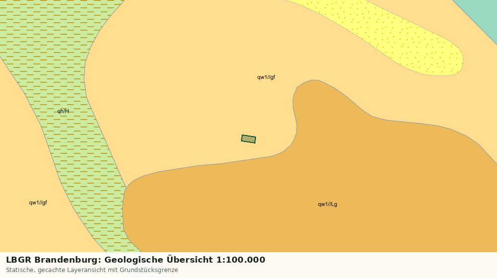 Statische Kartenansicht: LBGR Brandenburg: Geologische Übersicht 1:100.000