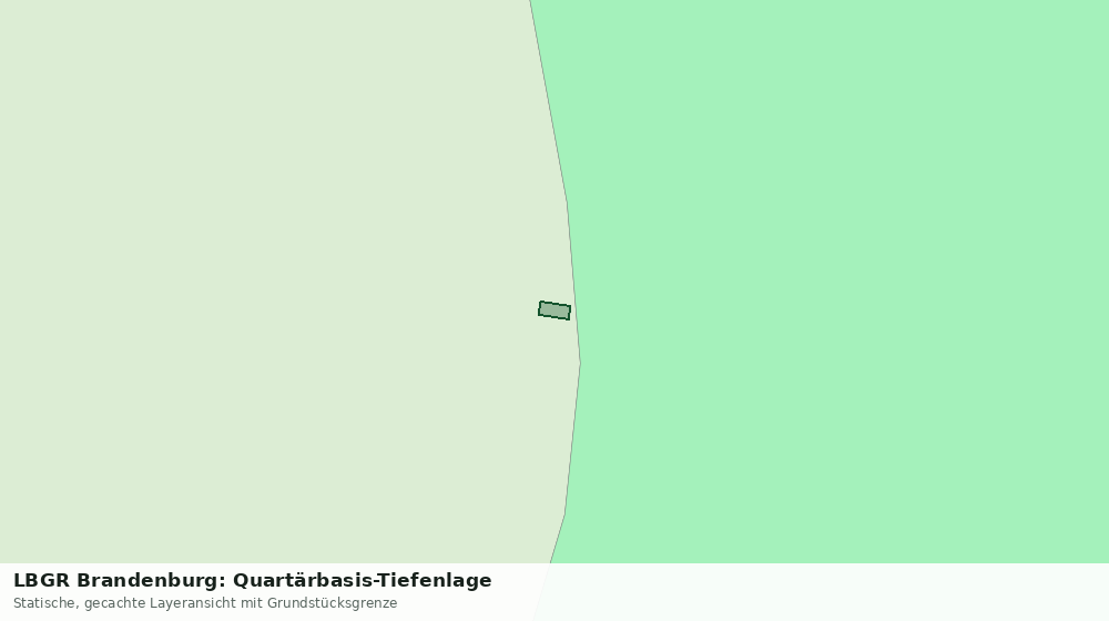 Statische Kartenansicht: LBGR Brandenburg: Quartärbasis-Tiefenlage