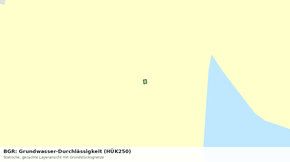 Statische Kartenansicht: BGR: Grundwasser-Durchlässigkeit (HÜK250)