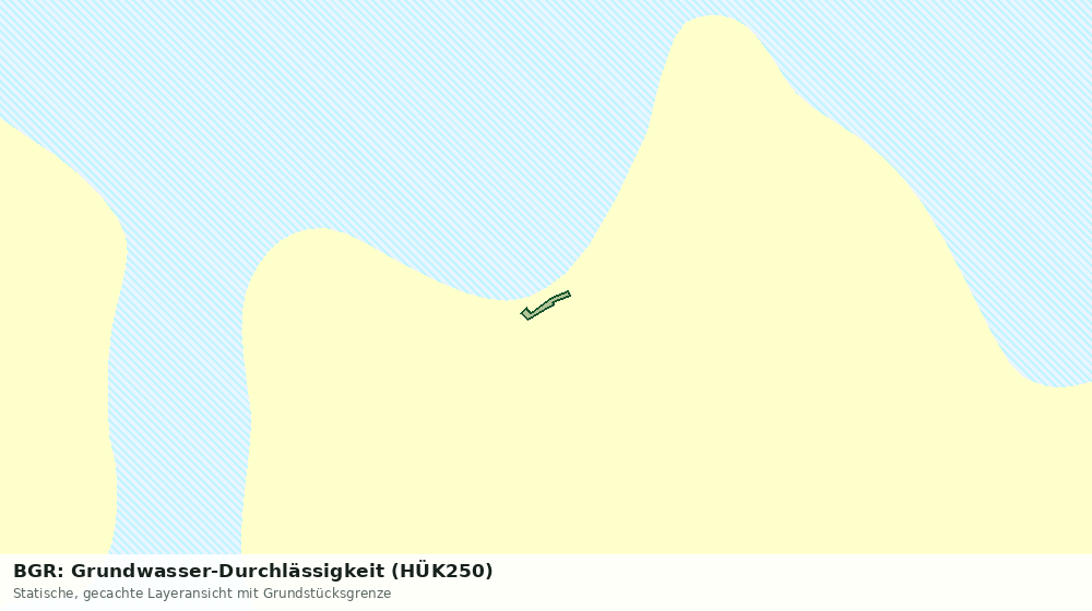 Statische Kartenansicht: BGR: Grundwasser-Durchlässigkeit (HÜK250)