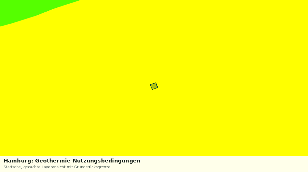 Statische Kartenansicht: Hamburg: Geothermie-Nutzungsbedingungen