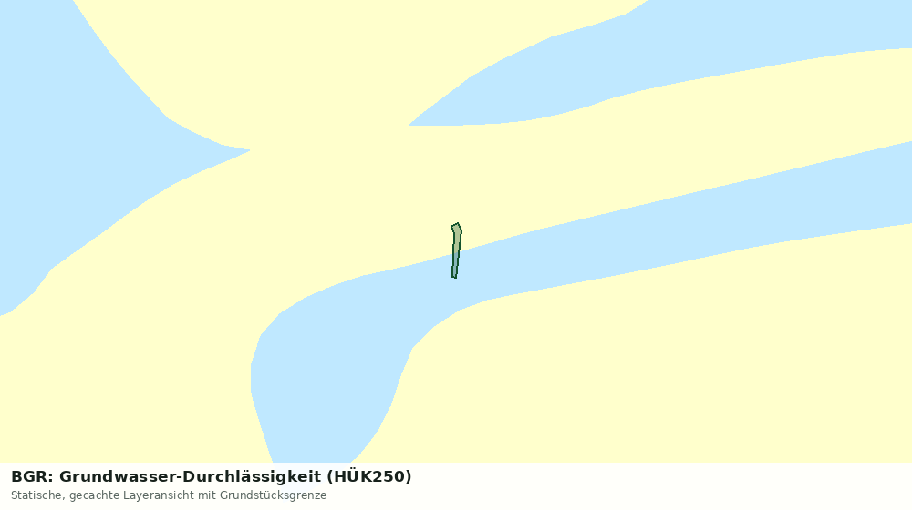 Statische Kartenansicht: BGR: Grundwasser-Durchlässigkeit (HÜK250)
