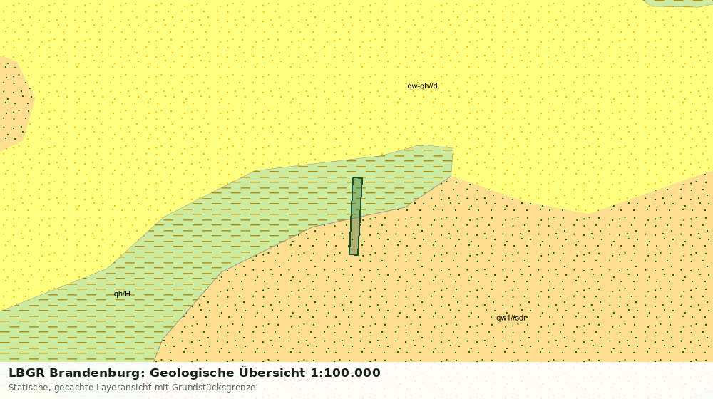 Statische Kartenansicht: LBGR Brandenburg: Geologische Übersicht 1:100.000