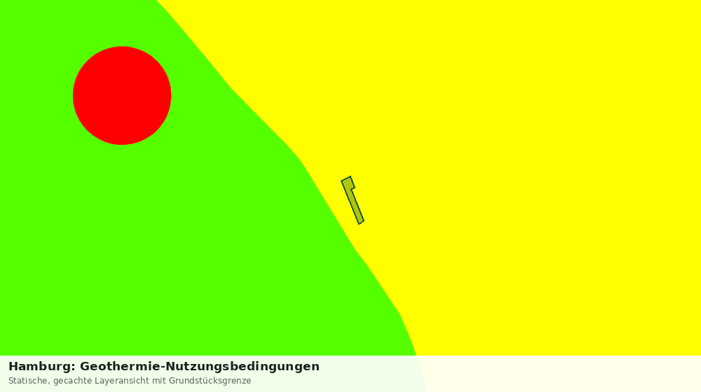 Statische Kartenansicht: Hamburg: Geothermie-Nutzungsbedingungen