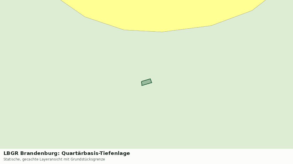 Statische Kartenansicht: LBGR Brandenburg: Quartärbasis-Tiefenlage