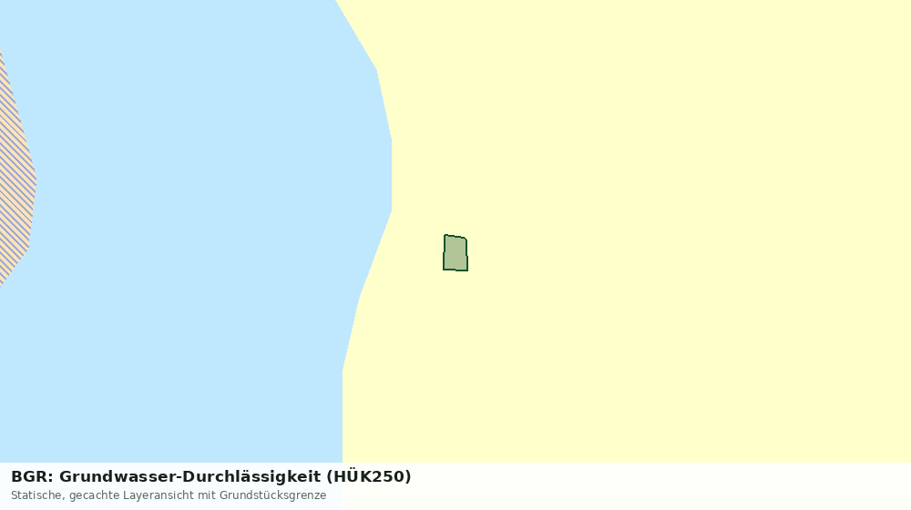 Statische Kartenansicht: BGR: Grundwasser-Durchlässigkeit (HÜK250)
