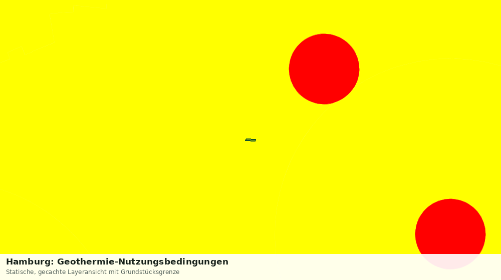 Statische Kartenansicht: Hamburg: Geothermie-Nutzungsbedingungen
