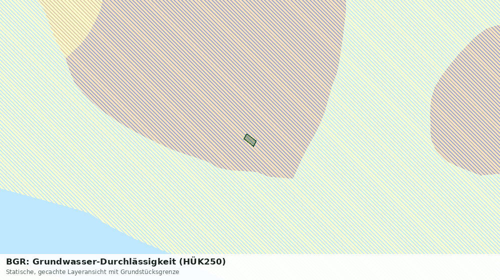 Statische Kartenansicht: BGR: Grundwasser-Durchlässigkeit (HÜK250)