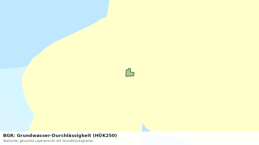 Statische Kartenansicht: BGR: Grundwasser-Durchlässigkeit (HÜK250)