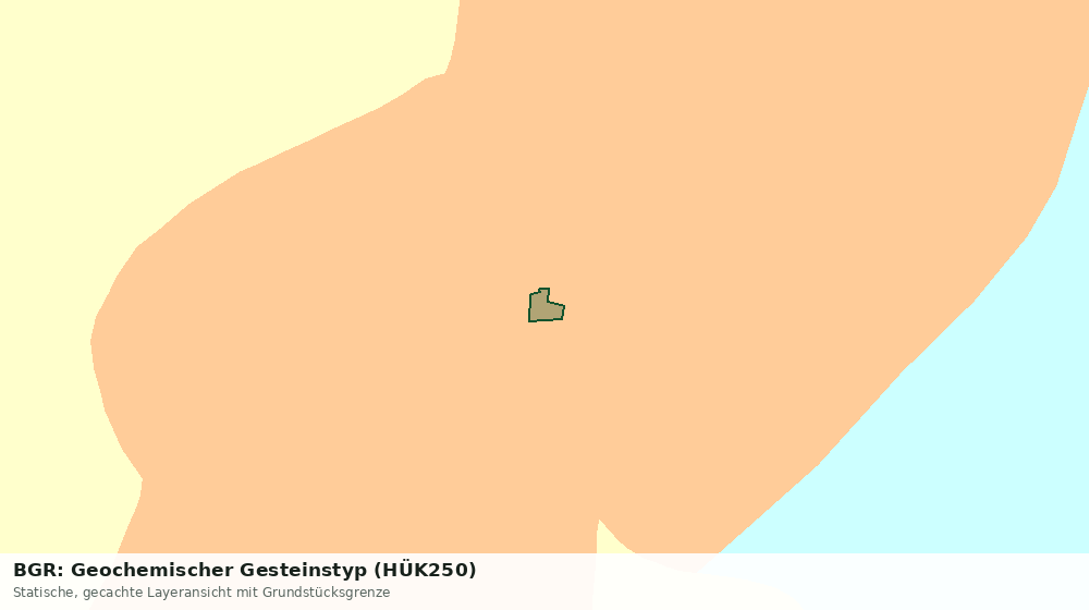 Statische Kartenansicht: BGR: Geochemischer Gesteinstyp (HÜK250)