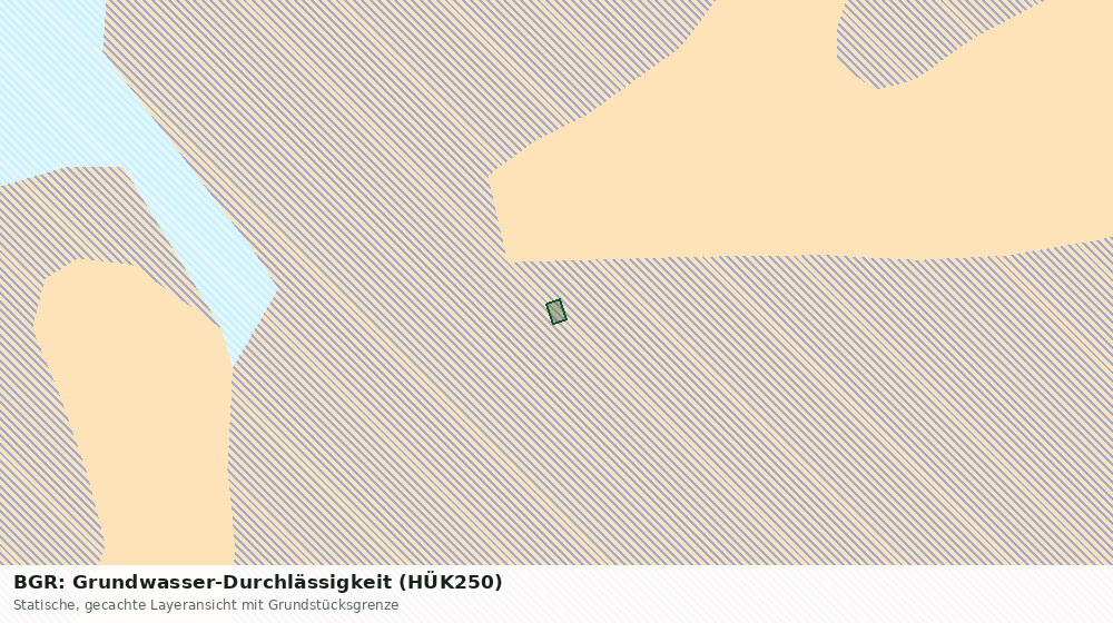 Statische Kartenansicht: BGR: Grundwasser-Durchlässigkeit (HÜK250)