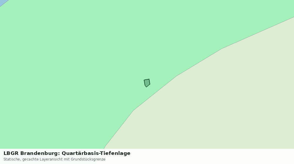 Statische Kartenansicht: LBGR Brandenburg: Quartärbasis-Tiefenlage