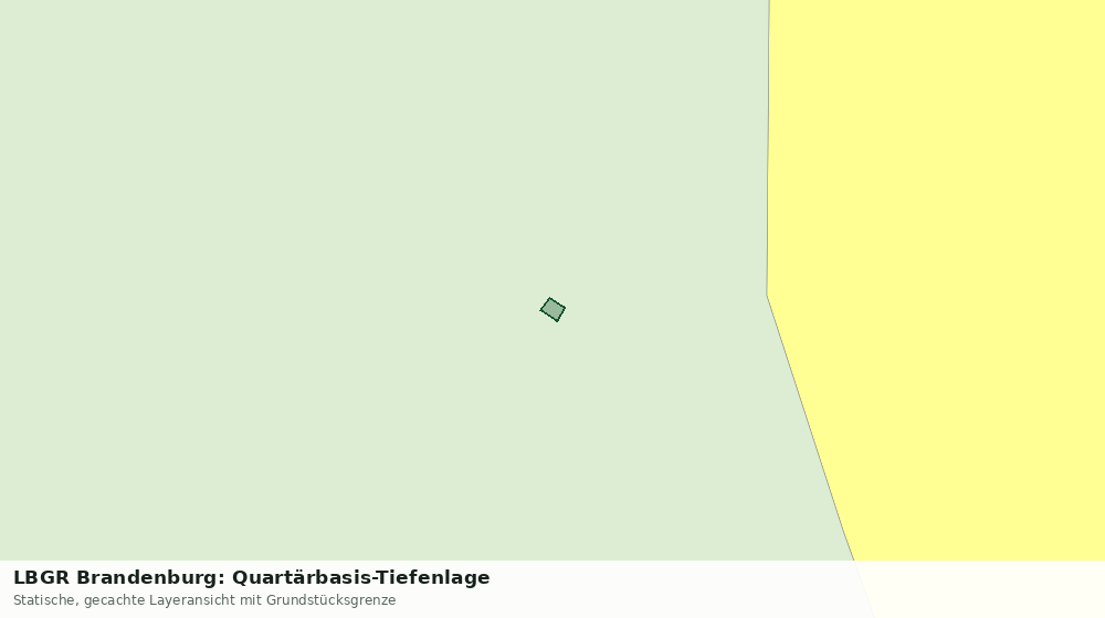 Statische Kartenansicht: LBGR Brandenburg: Quartärbasis-Tiefenlage