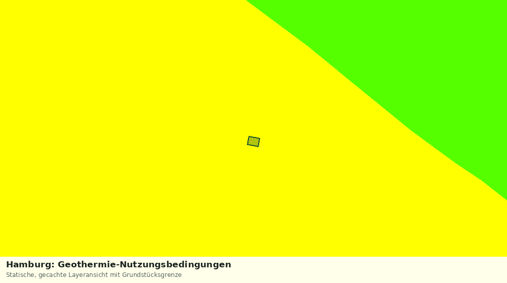 Statische Kartenansicht: Hamburg: Geothermie-Nutzungsbedingungen
