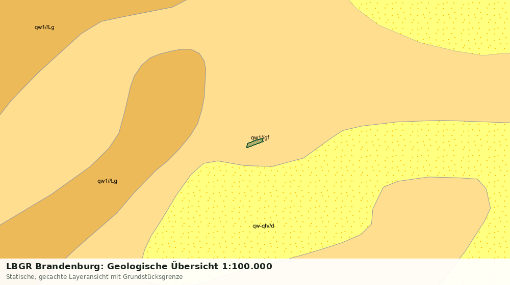 Statische Kartenansicht: LBGR Brandenburg: Geologische Übersicht 1:100.000