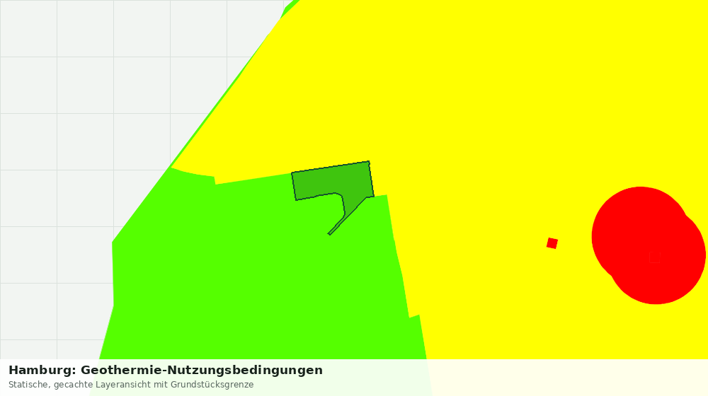 Statische Kartenansicht: Hamburg: Geothermie-Nutzungsbedingungen